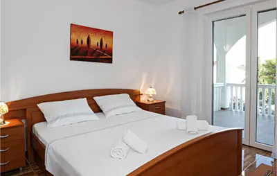 Krevet ili kreveti u jedinici u objektu Awesome Home In Tisno With Wifi