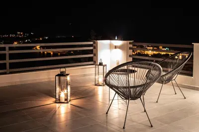 Balkon ili terasa u objektu The Grande - Huge terrace - Amazing sea views - Tastefully Furnished - Access to rooftop terrace and gym - Hillside Apartments Rogoznica