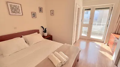Krevet ili kreveti u jedinici u objektu Luxury Beach Villa, Sibenik