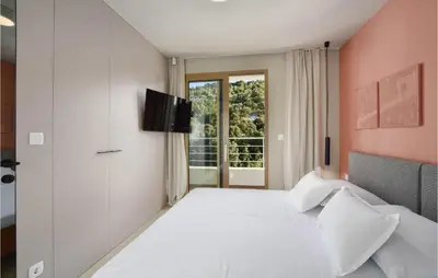 Krevet ili kreveti u jedinici u objektu Luxurious Home In Rogoznica With Sauna