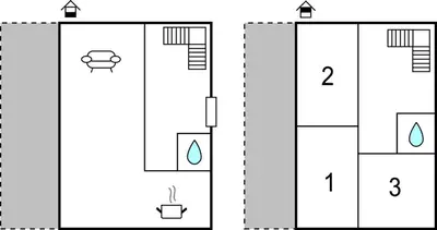 Tlocrt objekta 3 Bedroom Lovely Apartment In Brodarica