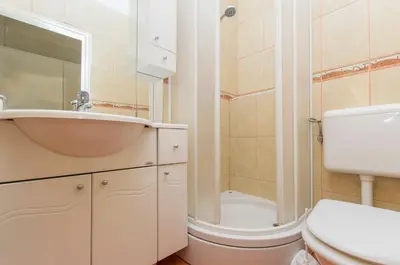 Kupaonica u objektu Apartment and Rooms Franka