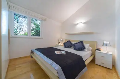 Krevet ili kreveti u jedinici u objektu Luxury Villa Primosten Oasis by the beach with pool