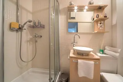 Kupaonica u objektu Luxury Villa Primosten Oasis by the beach with pool