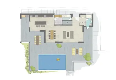 Tlocrt objekta Villa Larissa