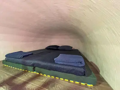 Krevet ili kreveti u jedinici u objektu Mushroom house - Sleeps 4 - Pets Ok - Parking