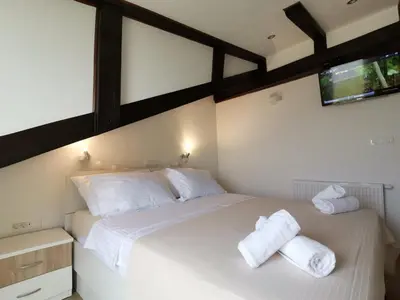 Krevet ili kreveti u jedinici u objektu Penthouse Ema