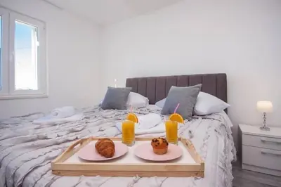 Krevet ili kreveti u jedinici u objektu House Gruja with Pool