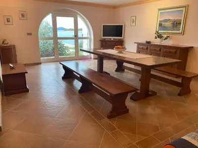 TV i/ili zabavni centar u objektu Apartment L'odore Del Mare