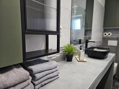 Kuhinja ili čajna kuhinja u objektu Brand New seaside Apartments NOA & JAKOV, Zaboric Sibenik