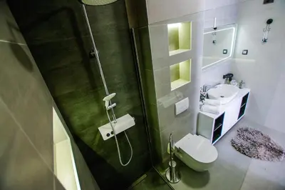 Kupaonica u objektu Apartmani Hiza i Vila