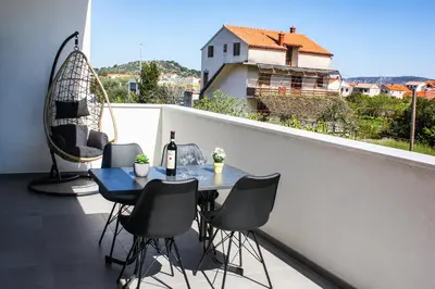 Balkon ili terasa u objektu Apartmani Hiza i Vila
