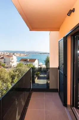 Balkon ili terasa u objektu Luxury Apartments Brodarica Beach With Balcony Seaview