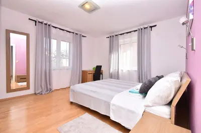 Krevet ili kreveti u jedinici u objektu Sunny Garden Šibenik, cozy apartment near old town