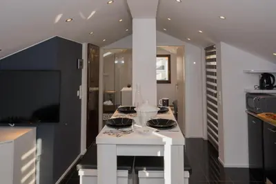 Kuhinja ili čajna kuhinja u objektu Apartmani Mate i Niko