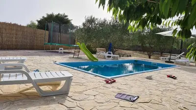Bazen u objektu Villa Bubica- cozy holiday home in rural area with pool ili u blizini