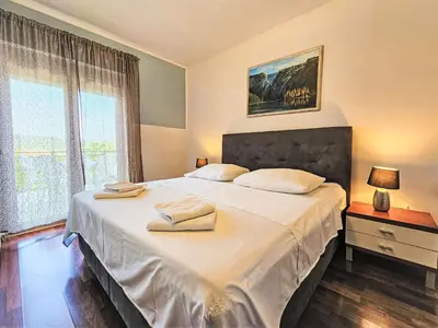 Krevet ili kreveti u jedinici u objektu Holiday Home Joy on Countryside by Interhome