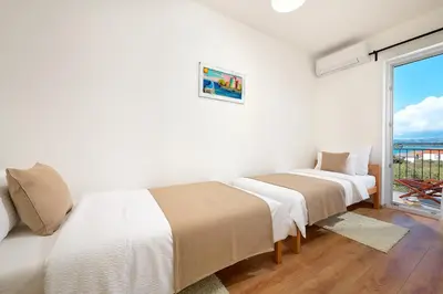 Krevet ili kreveti u jedinici u objektu Sun Spalato Villa Cikas