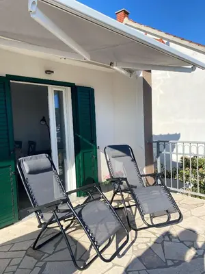 Balkon ili terasa u objektu KN House with two apartments near sea