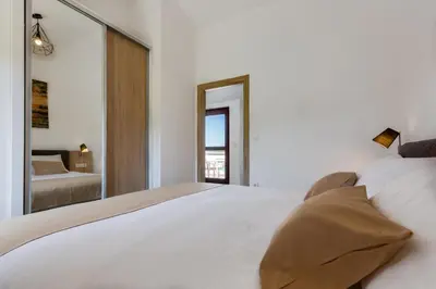 Krevet ili kreveti u jedinici u objektu Apartments Jezera Lovišća