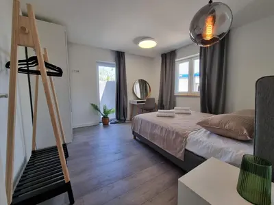 Krevet ili kreveti u jedinici u objektu Seaside Murter Apartments