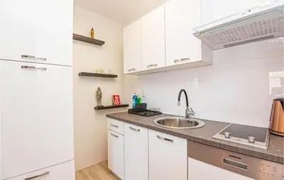 Kuhinja ili čajna kuhinja u objektu Cozy Apartment In Brodarica With Wifi