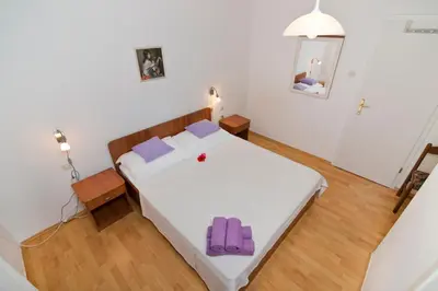 Krevet ili kreveti u jedinici u objektu Apartmani i sobe Josica
