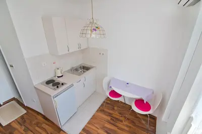 Kuhinja ili čajna kuhinja u objektu Apartmani i sobe Josica