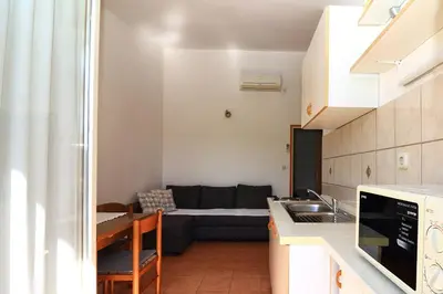 Kuhinja ili čajna kuhinja u objektu Apartmani i sobe Josica