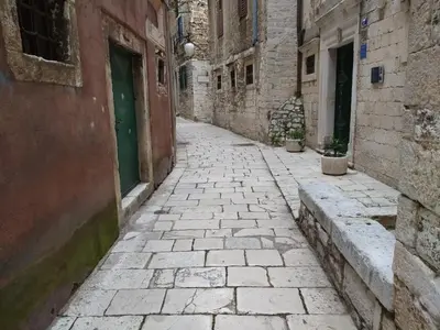 Tlocrt objekta Old stone house St Lawrence in the heart of Sibenik's old town