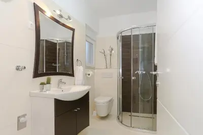 Kupaonica u objektu Studio apartment in Tribunj with air conditioning, WiFi 4953-2