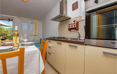 Kuhinja ili čajna kuhinja u objektu Stunning Apartment In Brodarica