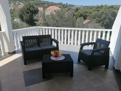 Balkon ili terasa u objektu Apartmani Tina