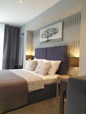 Krevet ili kreveti u jedinici u objektu Apartmani Kameno Sidro