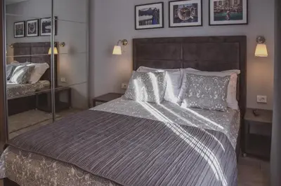 Krevet ili kreveti u jedinici u objektu Apartmani Kameno Sidro