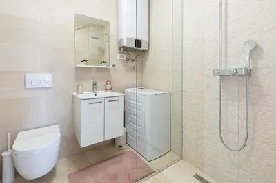 Kupaonica u objektu Apartments Corcovado with Heated Pool