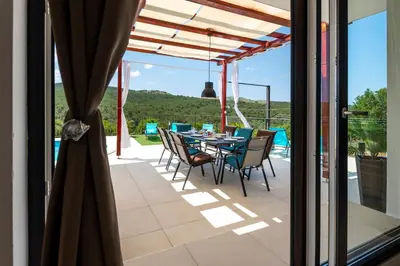 Balkon ili terasa u objektu Villa LucaToni - heated pool