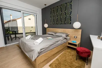 Krevet ili kreveti u jedinici u objektu Villa Nola Luxury Vodice