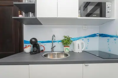 Kuhinja ili čajna kuhinja u objektu Apartment Libra downtown Šibenik