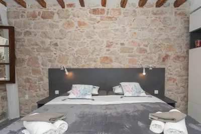 Krevet ili kreveti u jedinici u objektu Apartment Libra downtown Šibenik