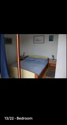 Krevet ili kreveti u jedinici u objektu Apartment Josip with beautiful sea view