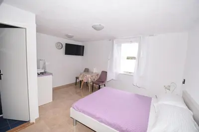 TV i/ili zabavni centar u objektu Apartmani Mihaela