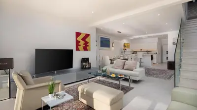 TV i/ili zabavni centar u objektu Villa Ocean View I Zatoglav
