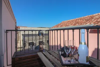 Balkon ili terasa u objektu Ghetto