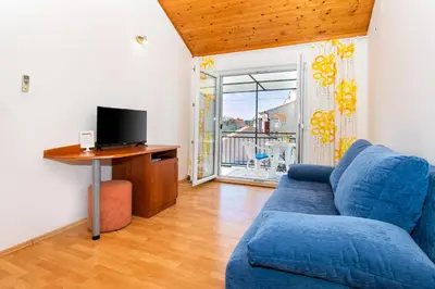TV i/ili zabavni centar u objektu Apartments Family corner