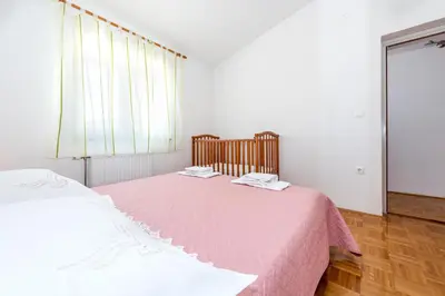 Krevet ili kreveti u jedinici u objektu Apartment Anamarija with sea view