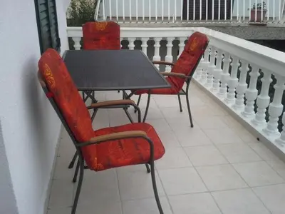 Balkon ili terasa u objektu Holiday apartment in Tribunj with balcony, air conditioning, WiFi, washing machine 5040-1