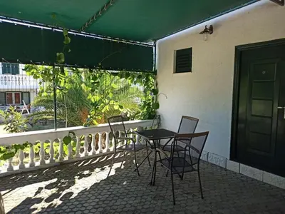 Balkon ili terasa u objektu Studioapartment in Tribunj mit Terrasse, Klimaanlage, W-LAN, Waschmaschine 5040-2