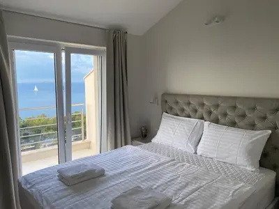 Krevet ili kreveti u jedinici u objektu Amazing villa Galeb in Murter