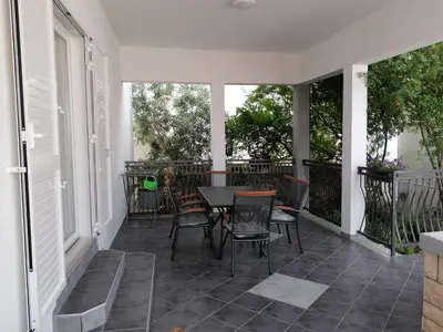 Balkon ili terasa u objektu Apartment in Razanj with terrace, air conditioning, WiFi, washing machine 3567-1